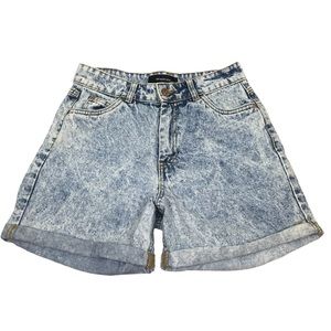 Reserved Acid Wash Women’s High Waisted Shorts‎